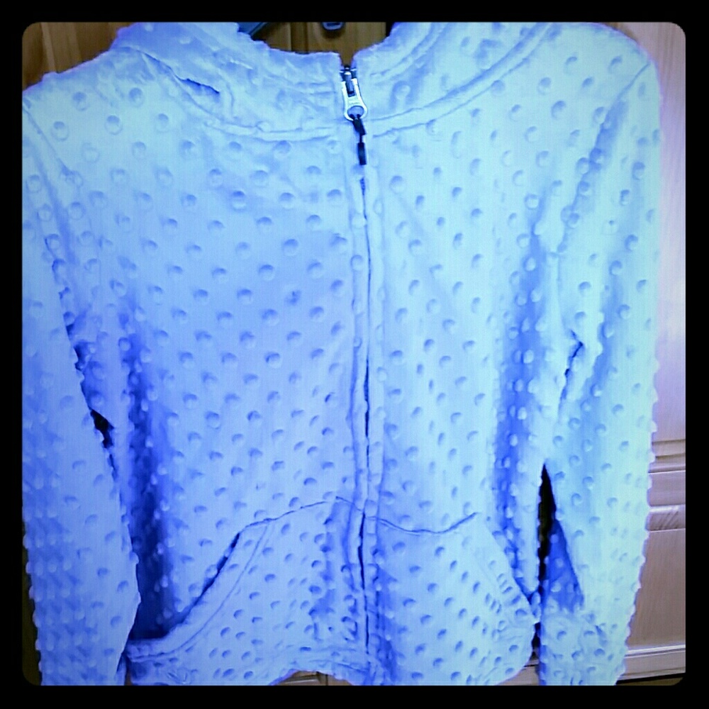 Limeapple lavender hooded zip jacket, 14 NWT